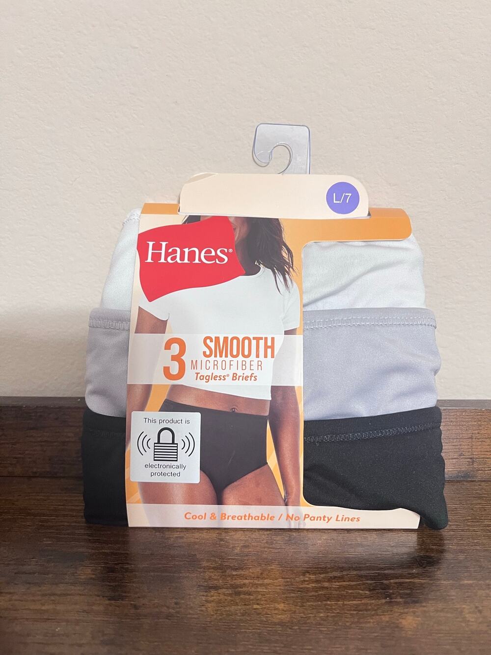 Hanes Hanes Womens Smooth Microfiber Tagless Briefs 3-Pk 7/L